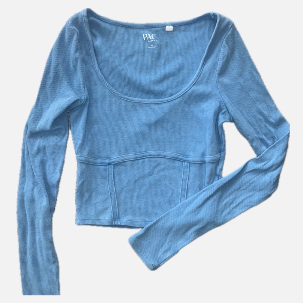 PacSun (PAC cares) Long Sleeve Ribbed Crop Top